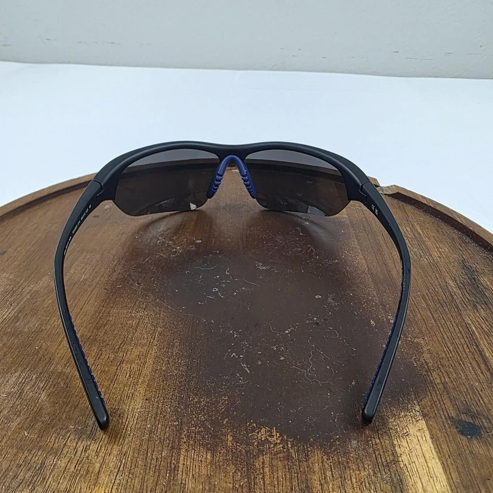 Nike Skylon Ace Sunglasses Mens 69-10-125 Black Blue Tinted Shield FQ4683-014